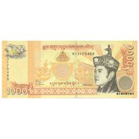 اسکناس 1000 نگولتروم 2016 جیگمی خسار نامگیال وانگچوک - تک - UNC64 - بوتان