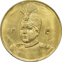سکه طلا 1 تومان 1340 تصویری - چرخش 90 درجه - MS61 - احمد شاه
