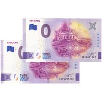 اسکناس 0 یورو 2024 - واتیکان - جفت - UNC64 - ایتالیا