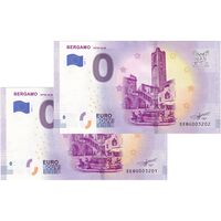 اسکناس 0 یورو 2019 - برگامو-سیتا آلتا - جفت - UNC64 - ایتالیا