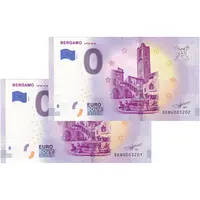 اسکناس 0 یورو 2019 - برگامو-سیتا آلتا - جفت - UNC64 - ایتالیا