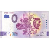 اسکناس 0 یورو 2025 - دریاچه کومو - تک - UNC64 - ایتالیا