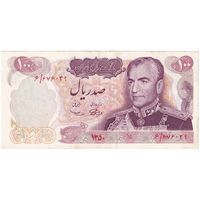 اسکناس 100 ریال 1350 - تک - AU53 - محمد رضا شاه