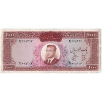 اسکناس 1000 ریال 1341 - تک - VF30 - محمد رضا شاه