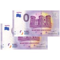 اسکناس 0 یورو 2020 - قلعه ماسکیو آنجوینو در ناپل - جفت - UNC63 - ایتالیا