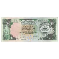 اسکناس 10 دینار 1968 (1980-1991) جابر احمد الصباح - تک - AU55 - کویت