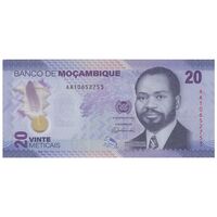 اسکناس 20 متیکال 2024 جمهوری - تک - UNC66 - موزامبیک