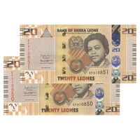 اسکناس 20 لئون 2022 جمهوری دوم - جفت - UNC63 - سیرالئون