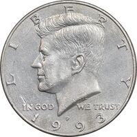 سکه نیم دلار 1993P کندی - AU50 - آمریکا