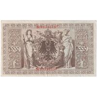 اسکناس 1000 مارک 1910 ویلیام دوم - تک - VF30 - آلمان