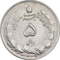 سکه 5 ریال 1323 - EF45 - محمد رضا شاه