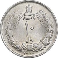سکه 10 ریال 1323 - MS62 - محمد رضا شاه