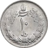سکه 10 ریال 1324 - MS61 - محمد رضا شاه