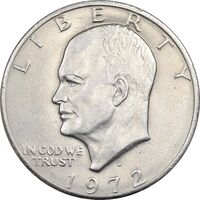 سکه یک دلار 1972D آیزنهاور - EF45 - آمریکا