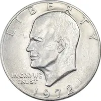 سکه یک دلار 1972 آیزنهاور - AU50 - آمریکا