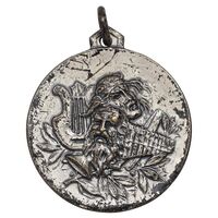 مدال آویز تئاتر - نقره ای - EF - محمد رضا شاه