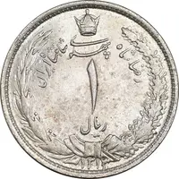 سکه 1 ریال 1313 - MS63 - رضا شاه
