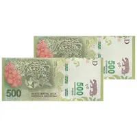 اسکناس 500 پزو بدون تاریخ (2020-2022) جمهوری فدرال - MAP, SM - جفت - UNC63 - آرژانتین