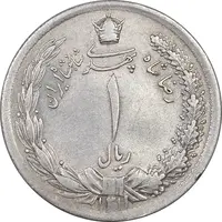 سکه 1 ریال 1310 - AU55 - رضا شاه