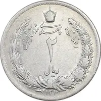 سکه 2 ریال 1310 - AU53 - رضا شاه