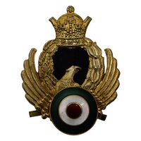 نشان کلاه نیروی هوایی ارتش ایران - طلایی - AU - محمد رضا شاه