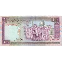 اسکناس 2000 ریال (نوربخش - قاسمی) فیلیگران فهمیده - تک - AU50 - جمهوری اسلامی