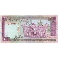 اسکناس 2000 ریال (نوربخش - قاسمی) فیلیگران فهمیده - تک - AU58 - جمهوری اسلامی