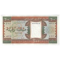 اسکناس 200 اوقیه 2002 جمهوری اسلامی - تک - UNC62 - موریتانی
