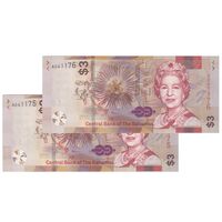 اسکناس 3 دلار 2019 الیزابت دوم - جفت - UNC62 - باهاما