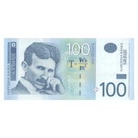 اسکناس 100 دینار 2013 جمهوری - تک - UNC64 - صربستان