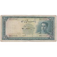 اسکناس 200 ریال سری سوم - تک - F15 - محمد رضا شاه