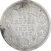سکه 1 روپیه 1880 ویکتوریا - EF40 - هند