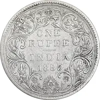 سکه 1 روپیه 1885 ویکتوریا - EF40 - هند