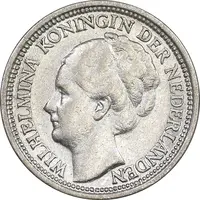 سکه 10 سنت 1938 ویلهلمینا - AU55 - هلند