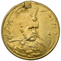 سکه طلا 1 تومان 1314 خطی - VF - مظفرالدین شاه