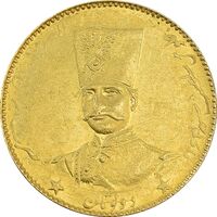 سکه طلا 2 تومان 1297 تصویری - AU58 - ناصرالدین شاه