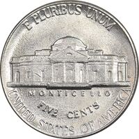 سکه 5 سنت 1992P جفرسون - MS61 - آمریکا