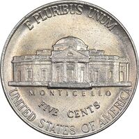 سکه 5 سنت 1992P جفرسون - MS62 - آمریکا