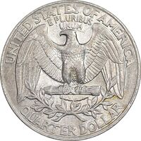 سکه کوارتر دلار 1998D واشنگتن - AU55 - آمریکا