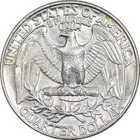 سکه کوارتر دلار 1991D واشنگتن - AU58 - آمریکا