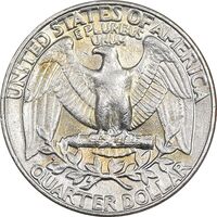 سکه کوارتر دلار 1985D واشنگتن - AU58 - آمریکا