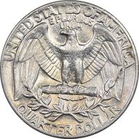 سکه کوارتر دلار 1973 واشنگتن - AU58 - آمریکا