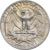 سکه کوارتر دلار 1973 واشنگتن - AU58 - آمریکا