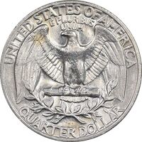 سکه کوارتر دلار 1972 واشنگتن - AU58 - آمریکا