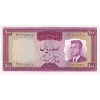 اسکناس 100 ریال (هویدا - سمیعی) - تک - UNC63 - محمد رضا شاه