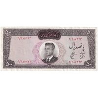 اسکناس 500 ریال 1341 - تک - VF35 - محمد رضا شاه