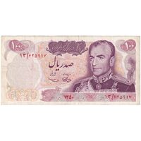 اسکناس 100 ریال 1350 - تک - VF35 - محمد رضا شاه