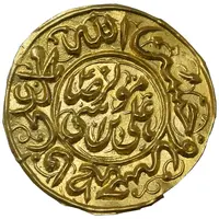 سکه طلا پولکی امام رضا (ع) - AU - قاجار