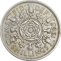 سکه 2 شیلینگ 1965 الیزابت دوم - EF45 - انگلستان