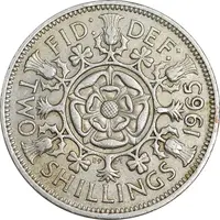 سکه 2 شیلینگ 1965 الیزابت دوم - EF45 - انگلستان